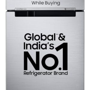 Samsung 236 L, 3 Star, Convertible, Digital Inverter with Display Frost Free Double Door Refrigerator (RT28C3733S8/HL, Silver, Elegant Inox)