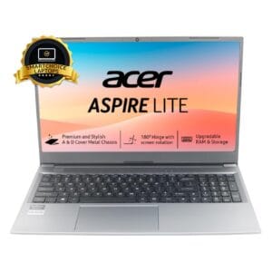 Acer Aspire Lite, AMD Ryzen 3 7330U Processor, 8 GB RAM, 512 GB SSD, Full HD, 15.6"/39.62cm, Windows 11 Home, Steel Gray, 1.6KG, AL15-41, Metal Body, Premium Thin and Light Laptop