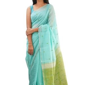C J Enterprise Women's Pure Soft Kanjivaram Cotton Silk Saree Banarasi Style With Blouse Piece for Wedding (Cotton-Lavender)